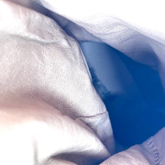 Jeffrey Campbell Guillo Boot 9.5 White Patent Leather Slouchy Mid Calf Heel - Picture 9 of 10